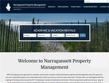 Tablet Screenshot of narragansettpropertymanagement.com